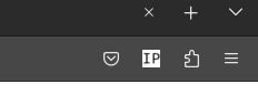 The Add-on Pinned to the Toolbar