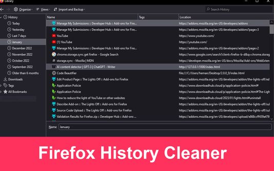 Effortlessly Erase Your Browsing History with History Cleaner for Firefox