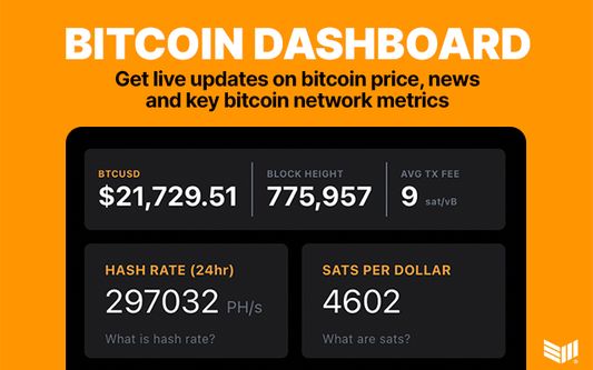 Get live updates on bitcoin price, news and key bitcoin network metrics.