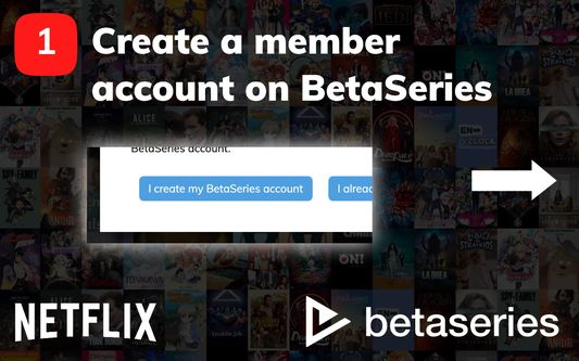 Create a member account on BetaSeries