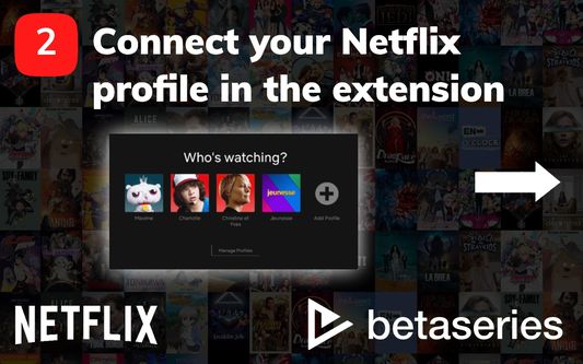 Connect your Netflix profile in the extension