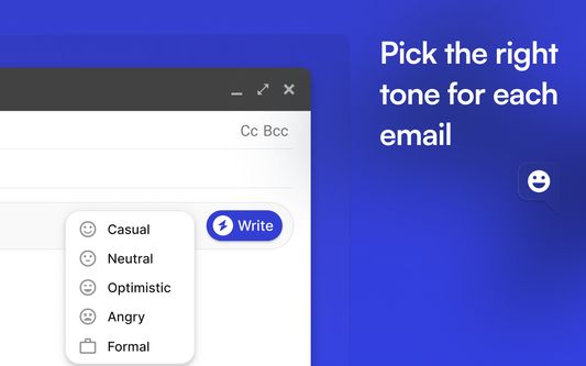 Pick the right tone for each email