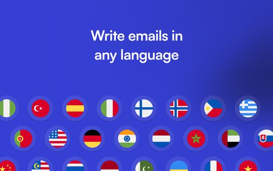 Write emails in any language