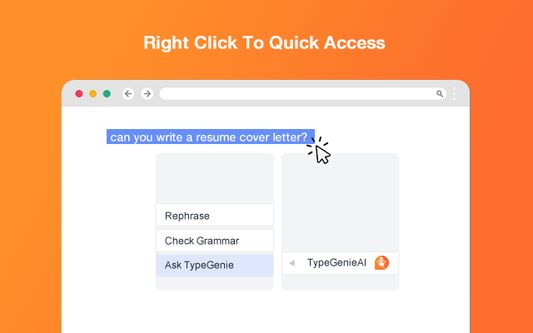 Right Click to Quick Access