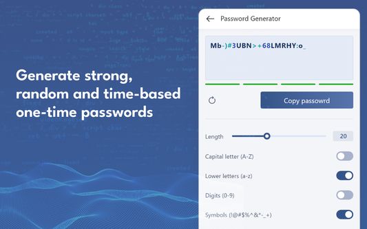 Generate strong, random, time-based one-time password