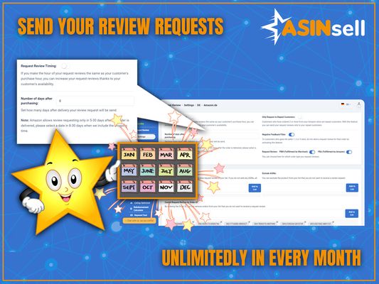 Send your review requests unlimitedly in every month.