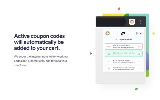 Active coupon codes will automatically be added to your cart.