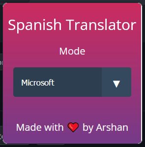 Adjust the translator service used