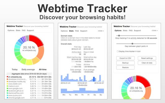 Webtime Tracker overview