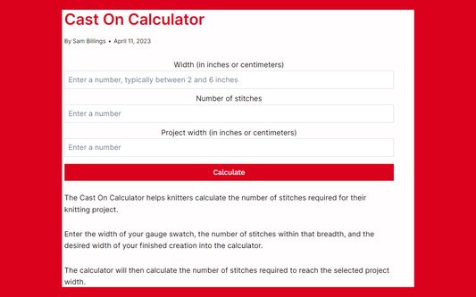 How to use the quilting calculators