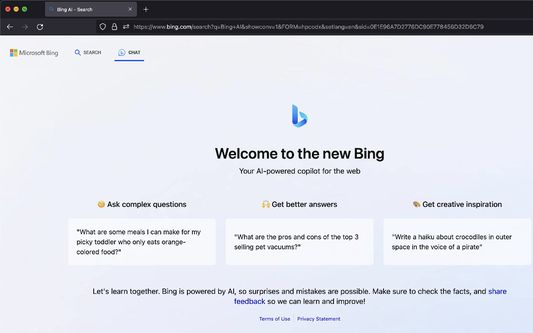 use New Bing on Firefox