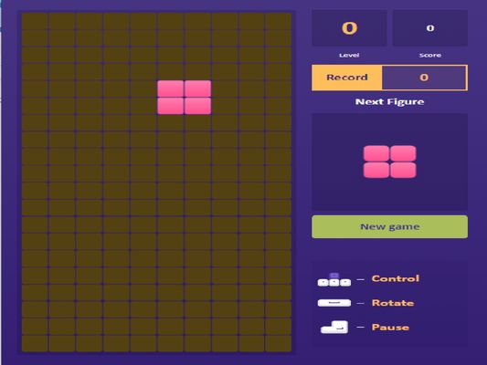 Playing area of Game