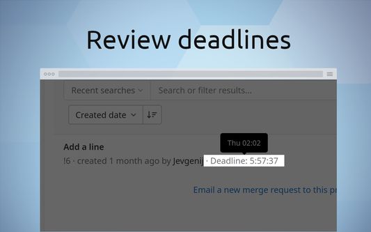 Review deadlines