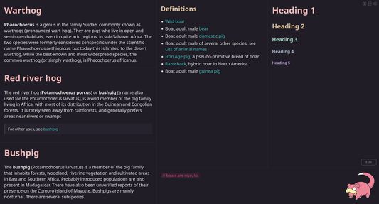 Markdown editor with gfm.