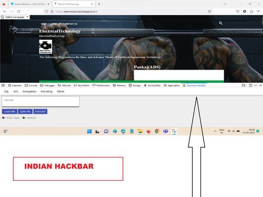 Indian HackBar Working mode.