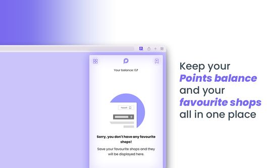 Keep your point balance and your favorite shops all in one place.