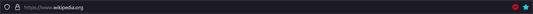 The "quick bookmark" icon (red by default when the current page is bookmarked).