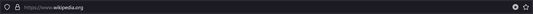 The "quick bookmark" icon (grey when the current page is not bookmarked).