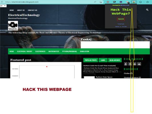 Hack This webpage in Address Bar.