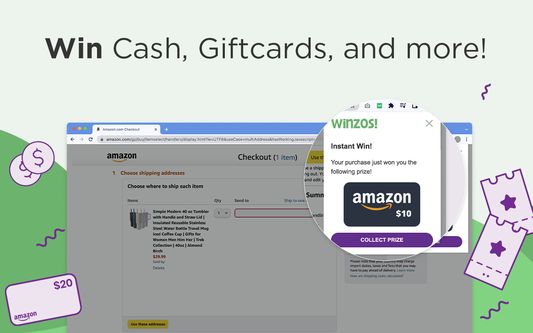 Winzos! Shopping Contests make online shopping even more exciting with the opportunity to win prizes just by shopping online!