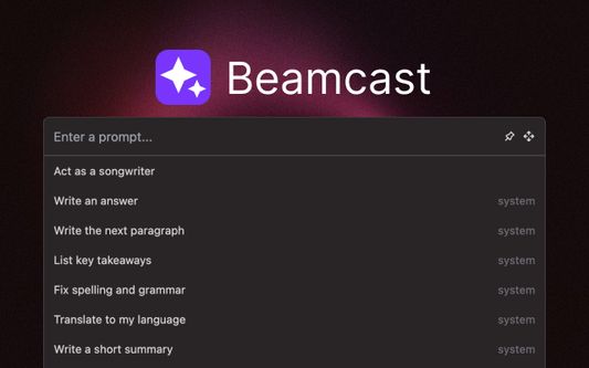 Beamcast preview