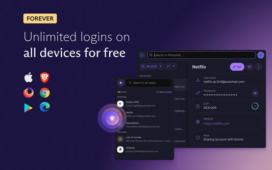 Unlimited logins on all devices for free.