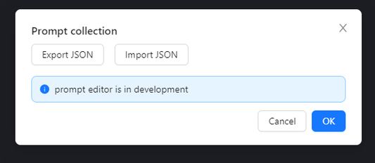 Import/Export prompt library via JSON