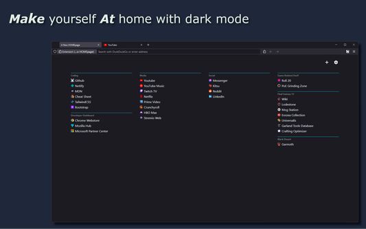 Make yourself At home with dark mode