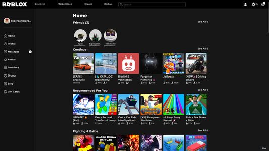 New Roblox Home Page Update! (Roblox) 