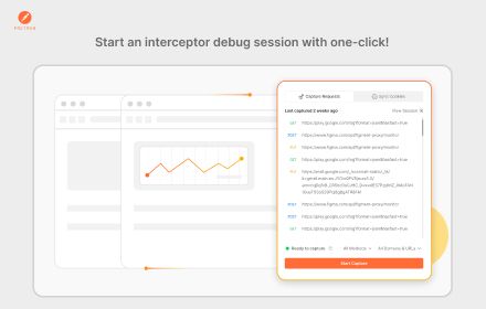 Start an Interceptor debug session with one click