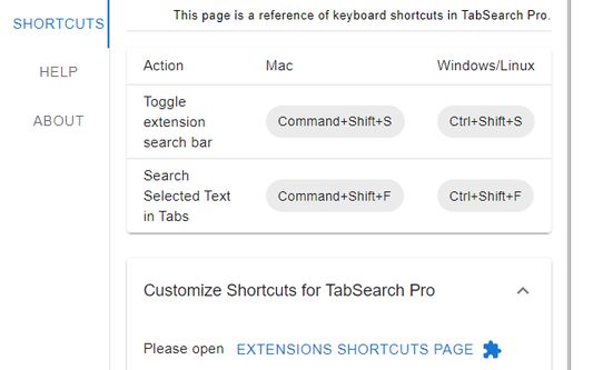Customizing Shortcuts