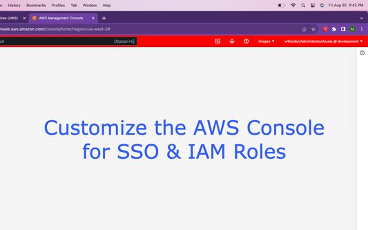 Customize the AWS Console for SSO & IAM Roles