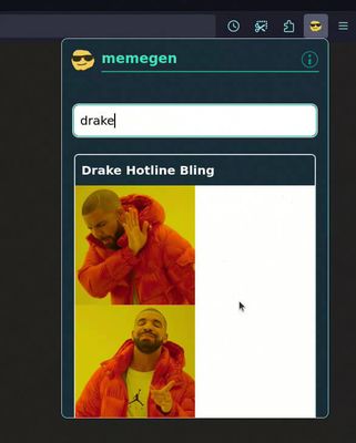 select or search a meme template