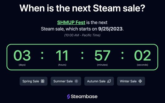 Next Steam Sale Tracker New Tab View