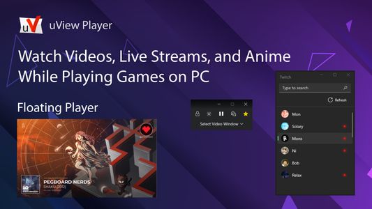 Assista a Videos online, lives, transmissoes ao vivo e animes enquanto joga no PC | uView Player
