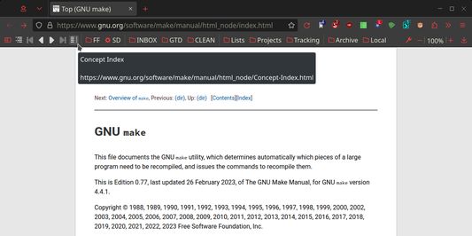 Example on GNU documentation pages