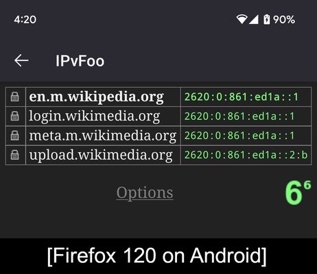 IPvFoo on Android