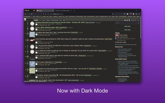 Now with Dark Mode.