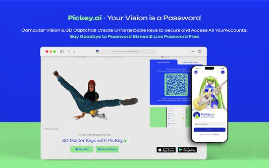 PicKey.ai - Passwordless Password Management using Computer Vision and 3D Virtual Keymojis.