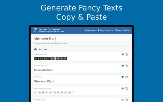 Stylish Text Generator - ℂ𝕠𝕠𝕝 & 𝓕𝓪𝓷𝓬𝔂 Text Fonts