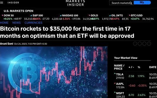 business insider news in reverse colors.