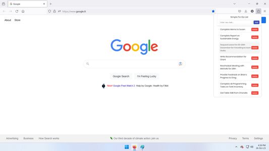 Long List of Tasks