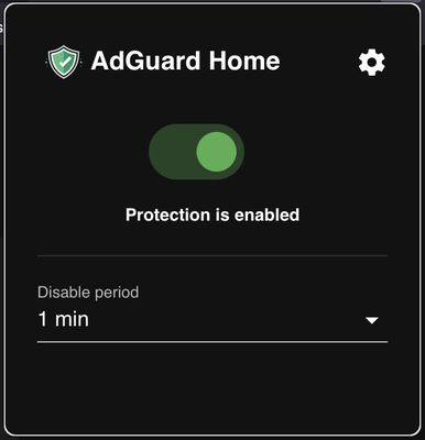 AdGuard DNS protection enabled