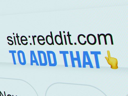 ... and "site:reddit.com" gets added to your search query ...