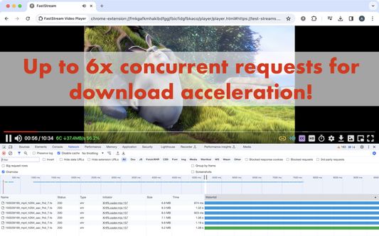 Up to 6x concurrent requests for download acceleration!