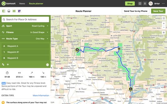 Komoot Route Planner