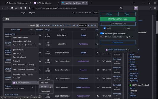 Context Menu and Popup Action