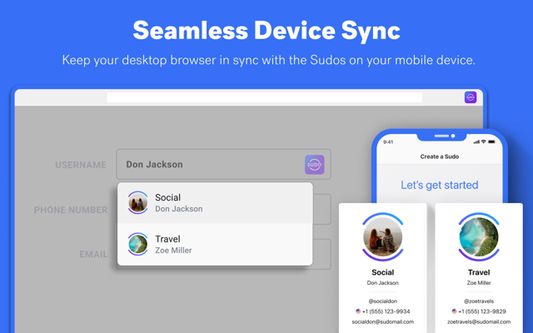 Keey your desktop borwser in sync with the Sudos on your mobile device.