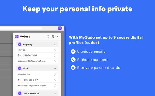 Keep your personal info private