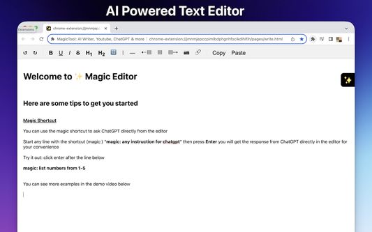 AI-Powered Text Editor